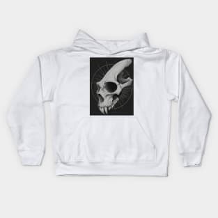 Sketch of an Alien Skeleton Kids Hoodie